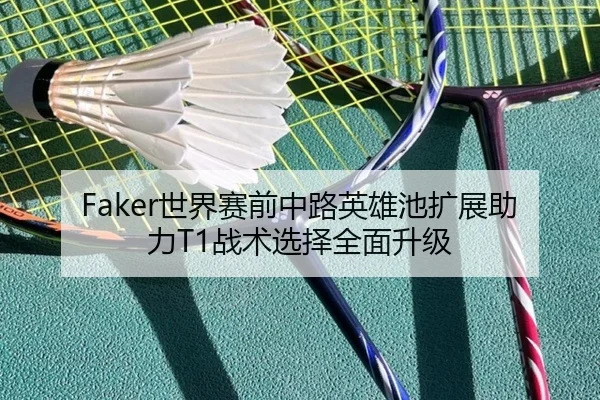 Faker世界赛前中路英雄池扩展助力T1战术选择全面升级
